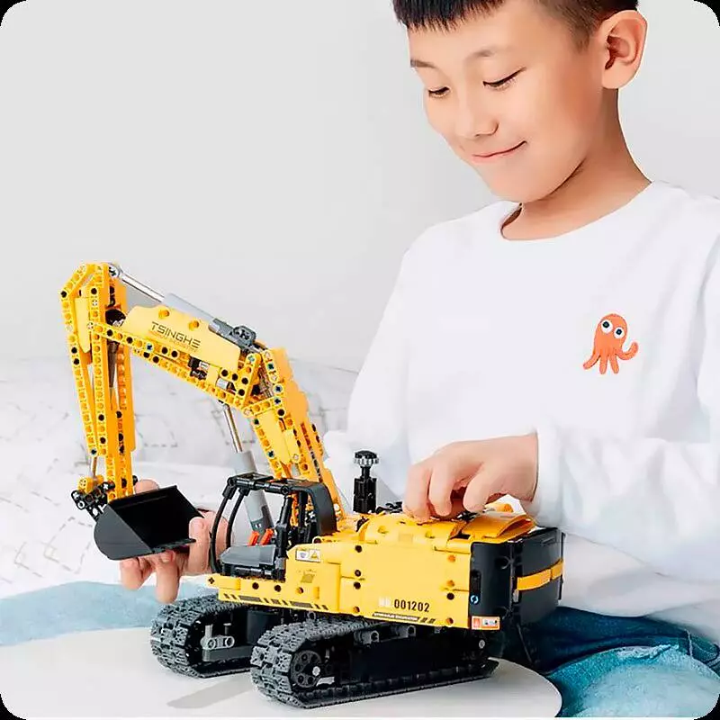 Конструктор Onebot Engineering Excavator OBWJJ57AIQI 974 PCS Yellow (Желтый) Конструктор Onebot Engineering Excavator OBWJJ57AIQI 974 PCS Yellow (Желтый)