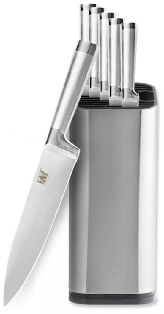Набор Huo Hou Stainless Steel Kitchen Knife Set (4 ножа и ножницы с подставкой) (HU0095) Silver (Серебристый)