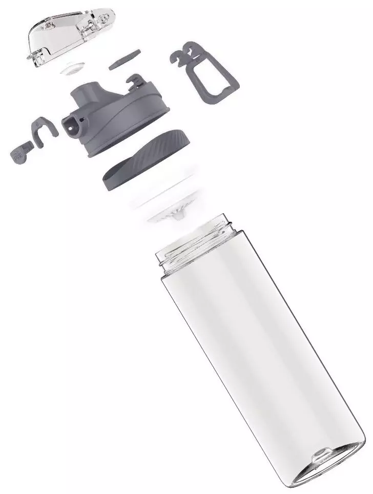 Бутылка для воды Xiaomi Quange Hello Life Tritan Sports Cup 480ml (SJ010101) Gray (Серый)