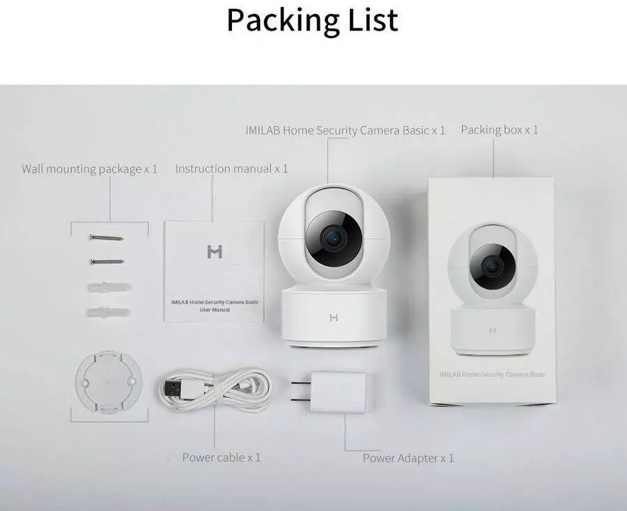IP камера Xiaomi IMILAB Home Security Camera Basic (CMSXJ16A) White (Белый) IP камера Xiaomi IMILAB Home Security Camera Basic (CMSXJ16A) White (Белый)