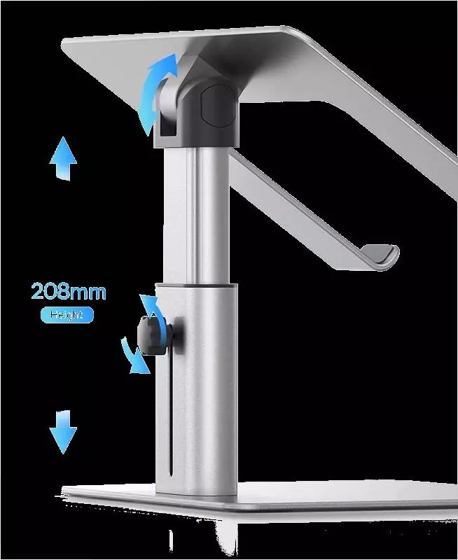 Подставка для ноутбука Baseus Metal Adjustable Laptop Stand (LUJS000012) Silver (Серебристый) Подставка для ноутбука Baseus Metal Adjustable Laptop Stand (LUJS000012) Silver (Серебристый)