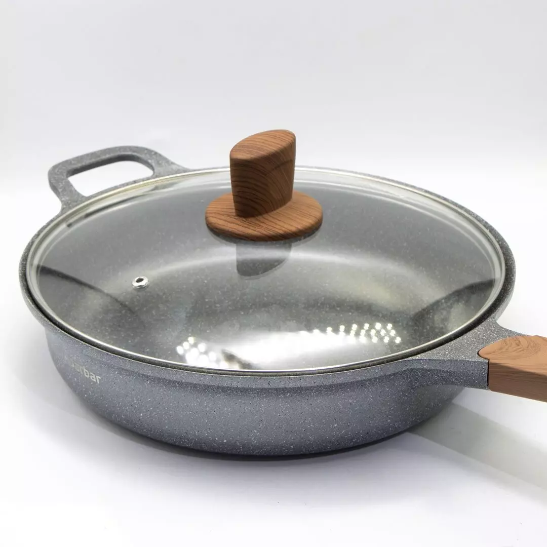 Сковорода Hoarbar Deep Frying Pan C 24CM Gray (Серый) Сковорода Hoarbar Deep Frying Pan C 24CM Gray (Серый)