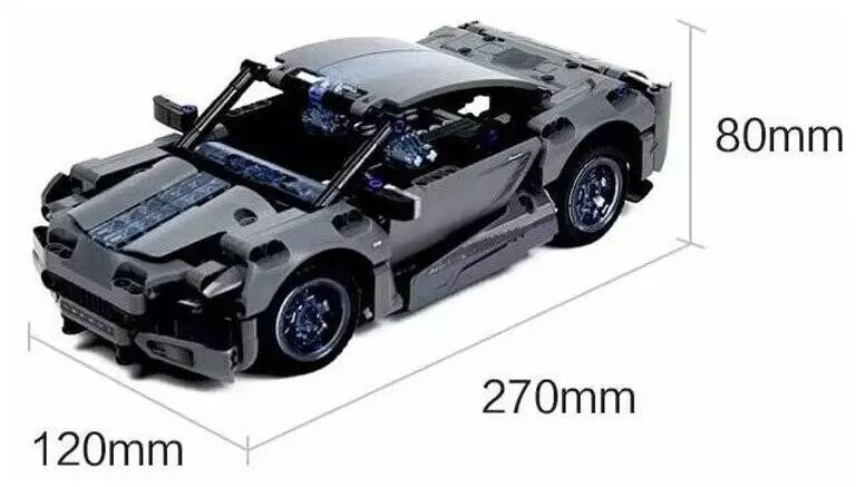 Конструктор Onebot Building Blocks Supercar (OBJZF62AIQI) Black (Черный)