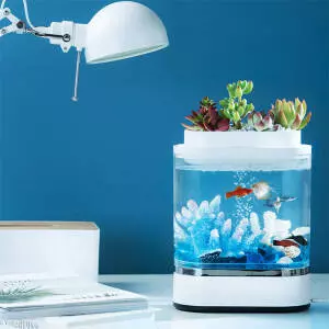 Аквариум Xiaomi Geometry Mini Lazy Fish Tank Pro C300 White (Белый) Аквариум Xiaomi Geometry Mini Lazy Fish Tank Pro C300 White (Белый)