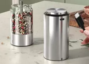 Набор электрических мельниц Circle Joy Electric Grinder Set (KYMQ-33A-H-BS) Silver (Серебристый) Набор электрических мельниц Circle Joy Electric Grinder Set (KYMQ-33A-H-BS) Silver (Серебристый)