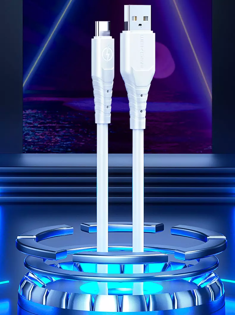 Кабель для мобильных устройств WEKOME USB to Type-C 6A WDC-152 1m White (Белый) Кабель для мобильных устройств WEKOME USB to Type-C 6A WDC-152 1m White (Белый)