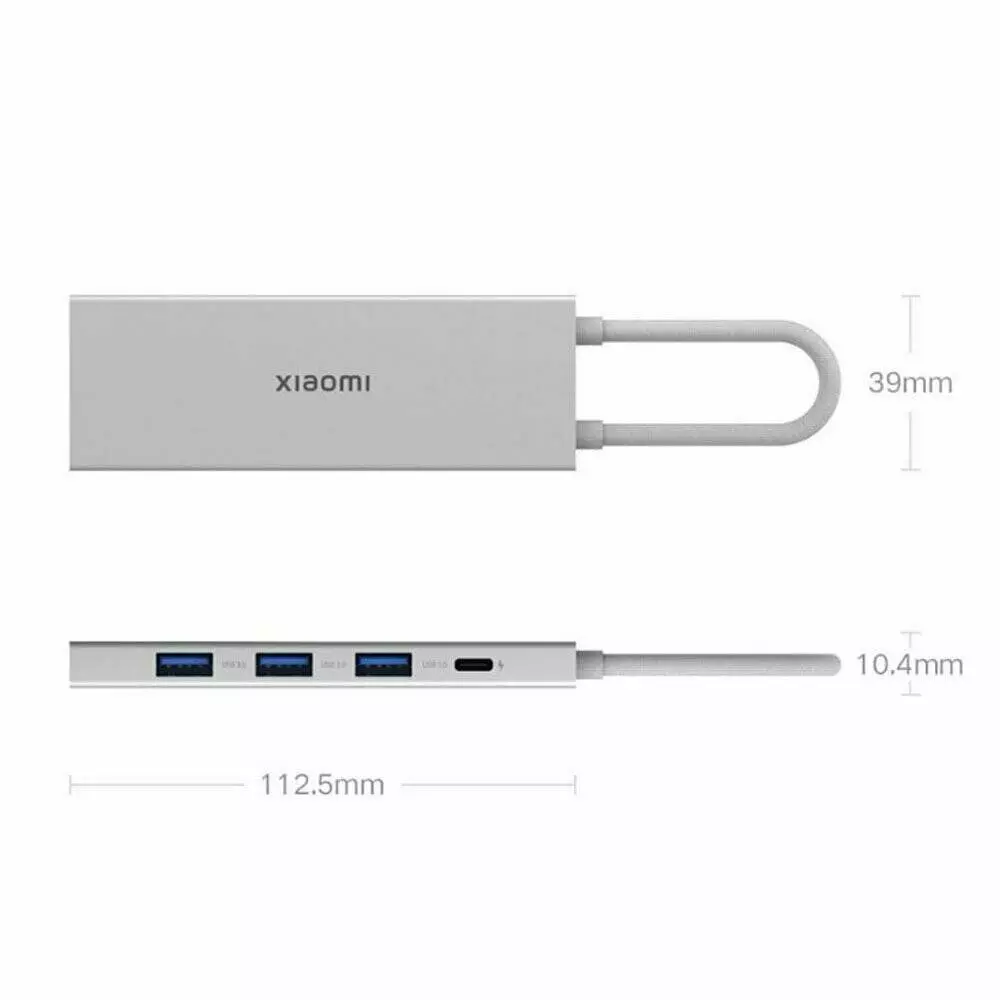 Док-станция Xiaomi 5 в 1 с USB Type-C USB3.0 HDMI 4K PD100W (XMDS05YM) Silver (Серебристый) Док-станция Xiaomi 5 в 1 с USB Type-C USB3.0 HDMI 4K PD100W (XMDS05YM) Silver (Серебристый)