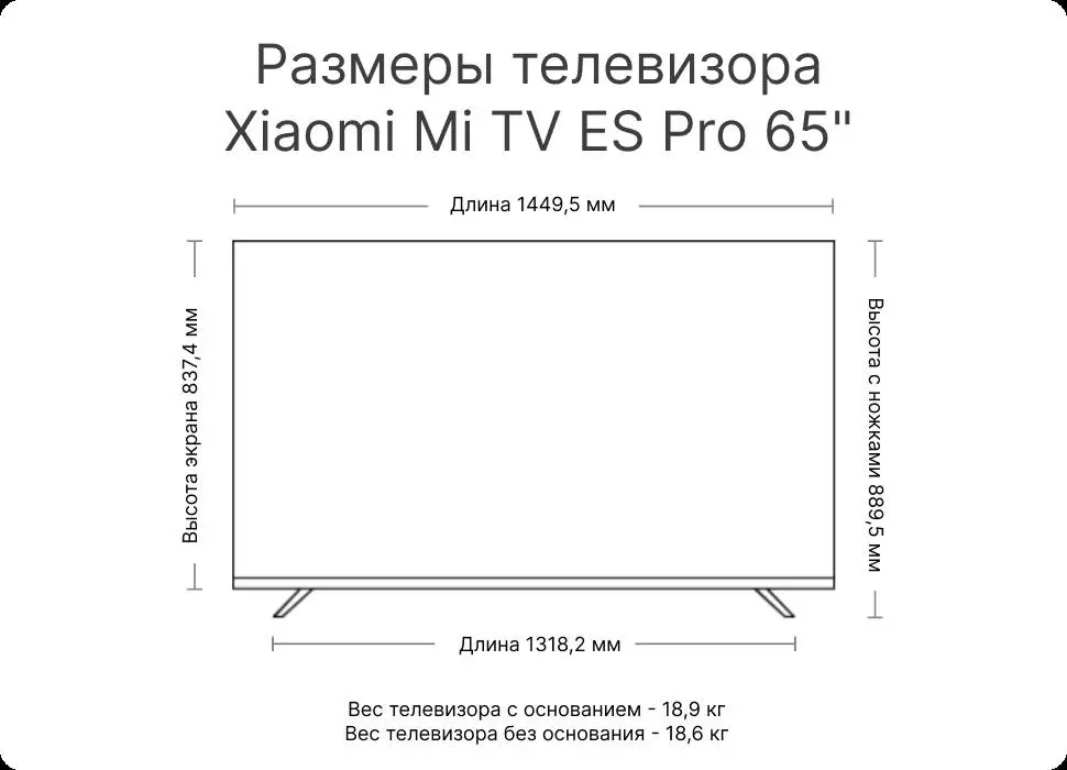 Телевизор Xiaomi TV ES PRO 65 120HZ (2022) CN Телевизор Xiaomi TV ES PRO 65 120HZ (2022) CN