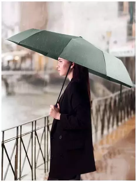 Зонт Zuodu Full Automatic Umbrella Led Green (Зеленый)