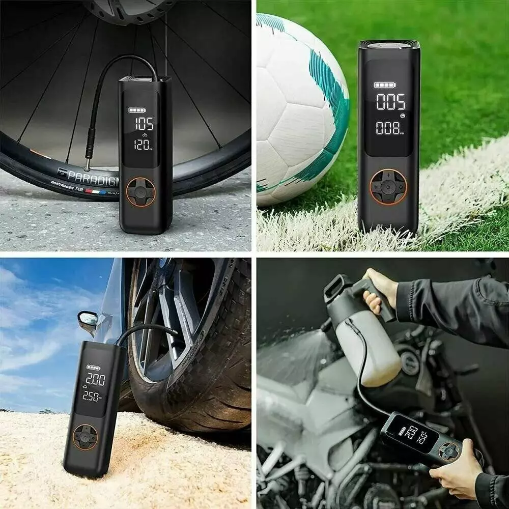 Электрический насос Xiaomi Qicycle Electric Air Inflator P1 Black (Черный) Электрический насос Xiaomi Qicycle Electric Air Inflator P1 Black (Черный)