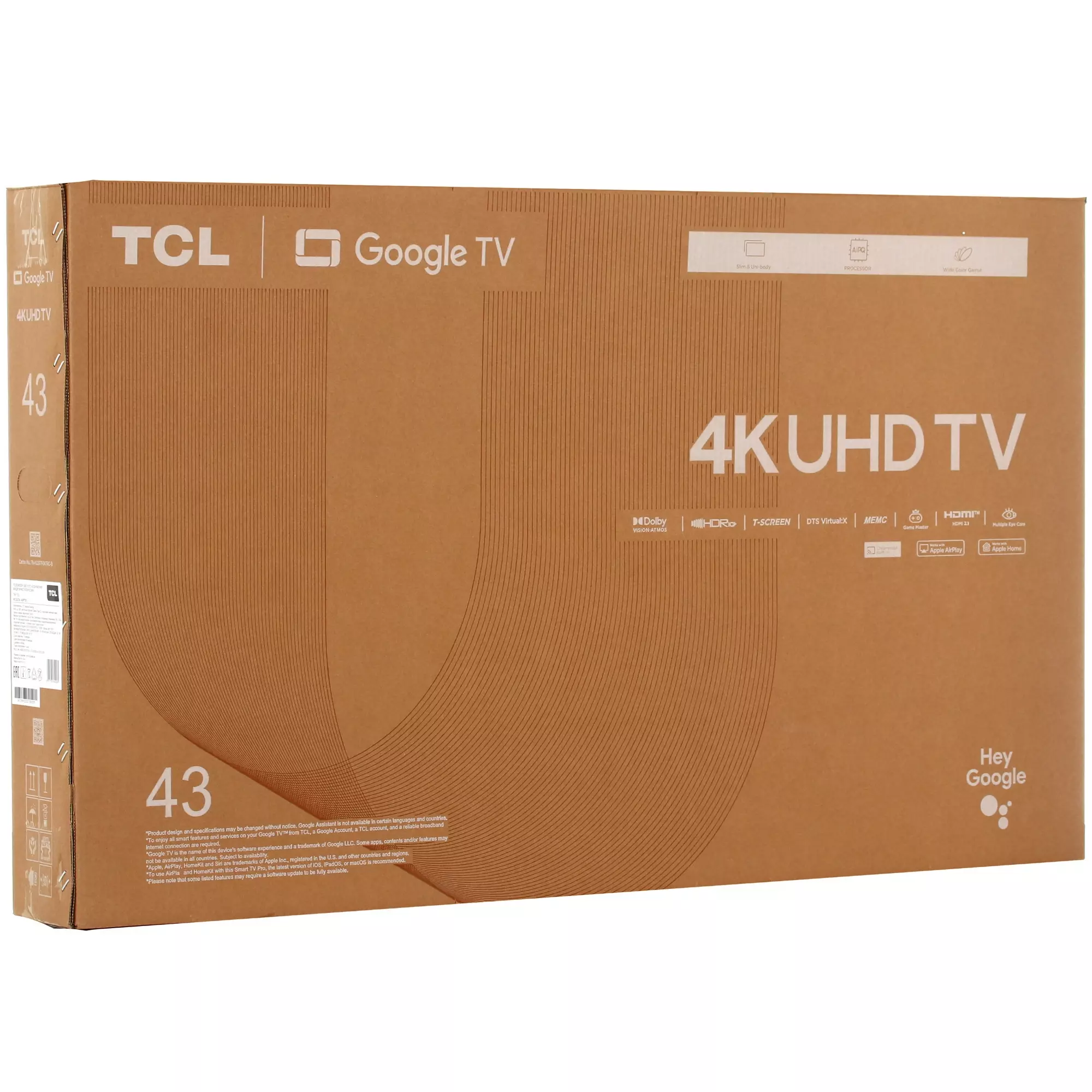 Телевизор TCL 43 C645 4K QLED Black (Черный) Global Version