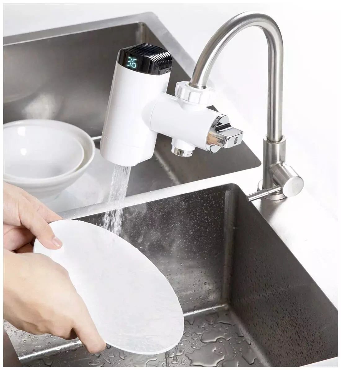 Насадка на крана для нагрева воды Xiaomi Xiaoda (HD-JRSLT06) White (Белый) Насадка на крана для нагрева воды Xiaomi Xiaoda (HD-JRSLT06) White (Белый)