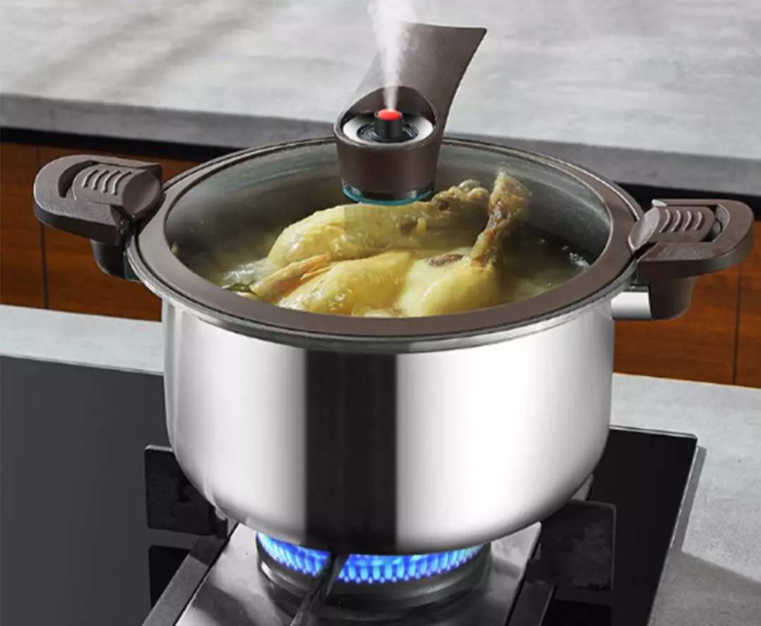 Кастрюля-скороварка Xiaomi Crystal Kitchen Titanium Micro-Pressure Cooking Pot 28cm (JC-WYG01) Silver (Серебристый) Кастрюля-скороварка Xiaomi Crystal Kitchen Titanium Micro-Pressure Cooking Pot 28cm (JC-WYG01) Silver (Серебристый)