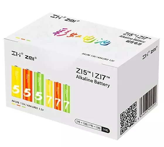 Батарейки Xiaomi Rainbow 5 AA + Rainbow 7 AAA (24 шт) Батарейки Xiaomi Rainbow 5 AA + Rainbow 7 AAA (24 шт)