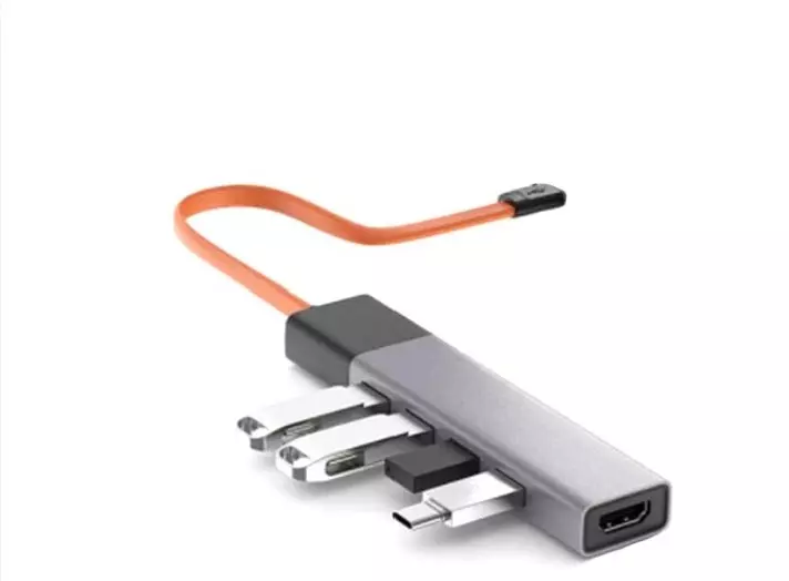 Адаптер MIIIW Type-C HUB Adapter 5 in 1 (MWCMA02) Gray (Серый) Адаптер MIIIW Type-C HUB Adapter 5 in 1 (MWCMA02) Gray (Серый)