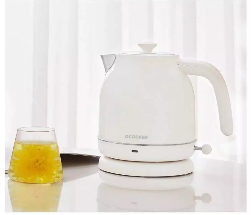 Электрочайник Qcooker Retro Electric Kettle (QS-1701) White (Белый)