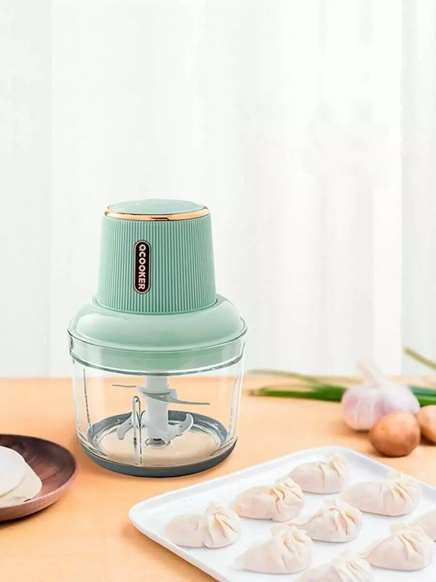 Портативный блендер Qcooker Wireless Meat Grinder 100W 1.2L (CD-JR01W) Green (Зеленый) Портативный блендер Qcooker Wireless Meat Grinder 100W 1.2L (CD-JR01W) Green (Зеленый)