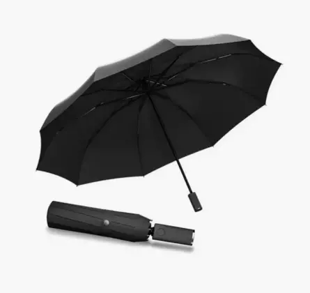 Зонт Zuodu Full Automatic Umbrella Led Black (Черный) Зонт Zuodu Full Automatic Umbrella Led Black (Черный)