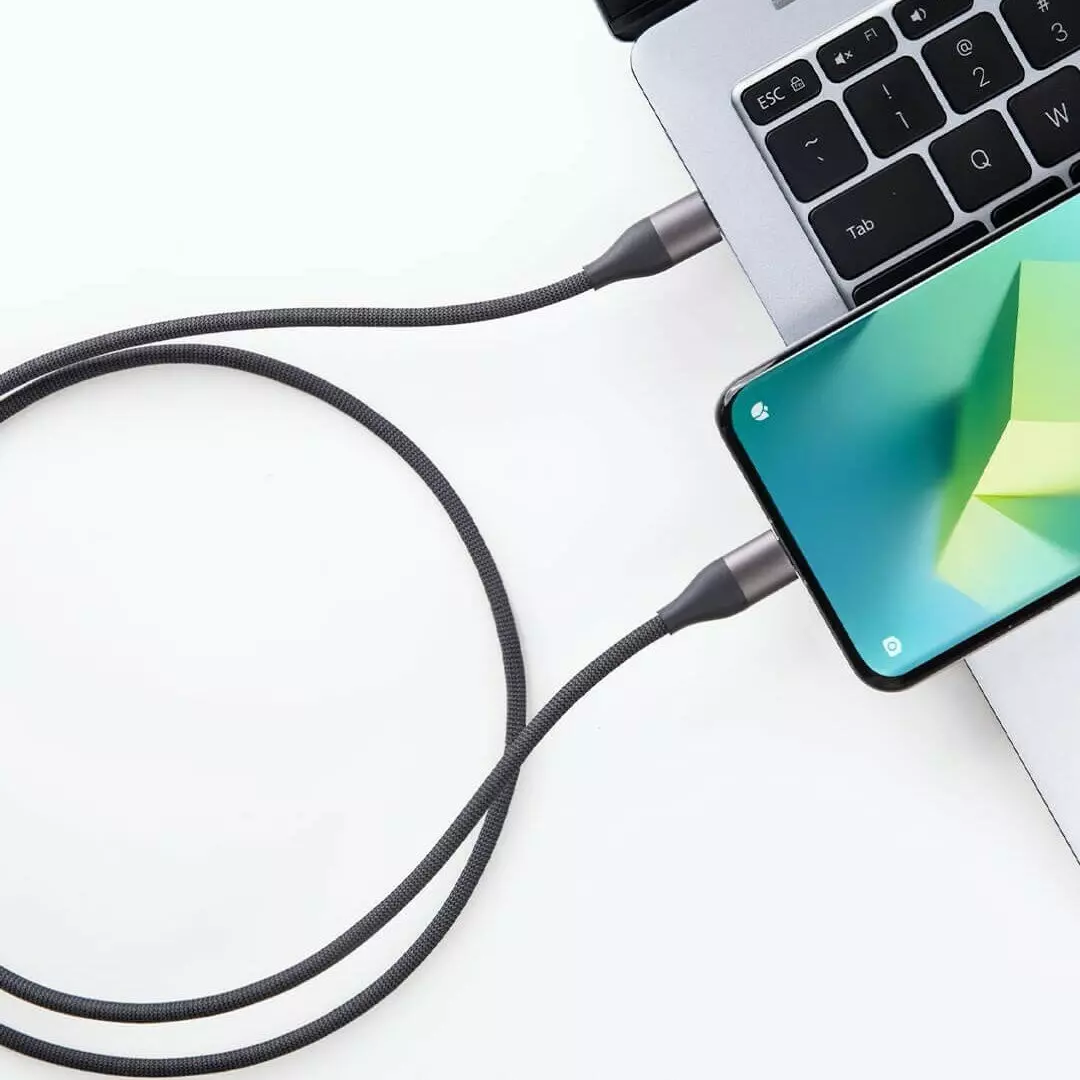 Высокоскоростной кабель для передачи данных Xiaomi Dual Type-C 6A 1m (XMAC1CYM) Dark Gray (Темно-серый)