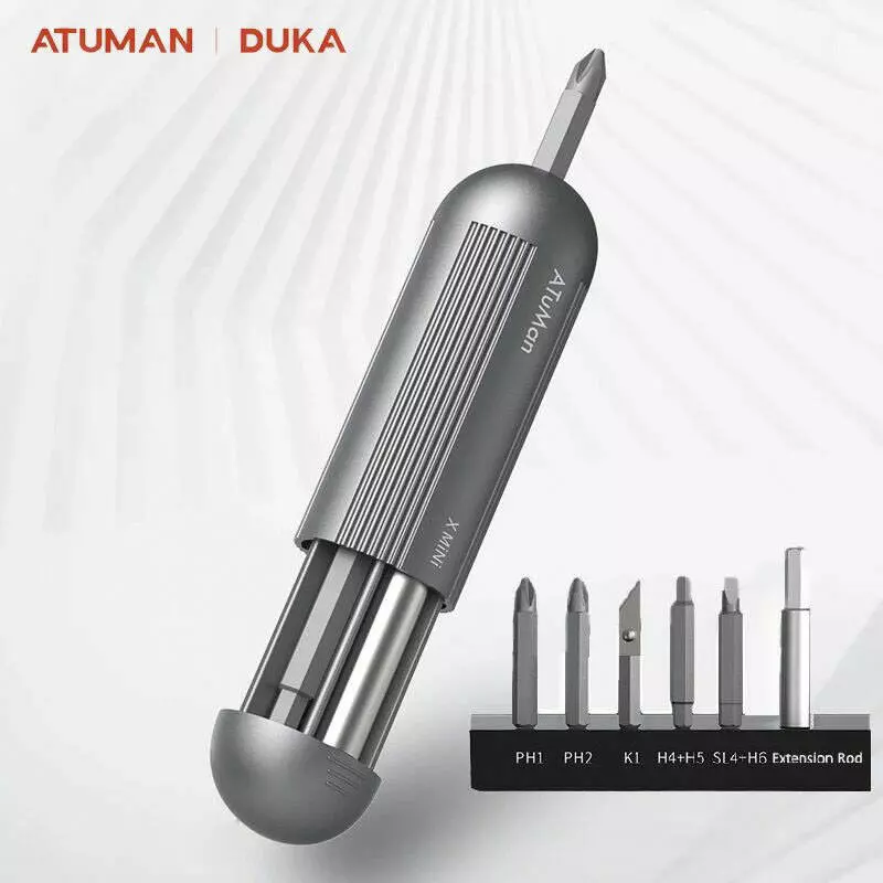 Набор отверток Xiaomi 9 in 1 ATuMan Duka Xmini Pocket Screwdriver Kit Gray (Серый) Набор отверток Xiaomi 9 in 1 ATuMan Duka Xmini Pocket Screwdriver Kit Gray (Серый)