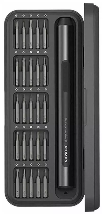 Аккумуляторная отвертка DUKA E1 Electric Precisoon Screwdriver Set 25 in 1 Black (Черный) Аккумуляторная отвертка DUKA E1 Electric Precisoon Screwdriver Set 25 in 1 Black (Черный)