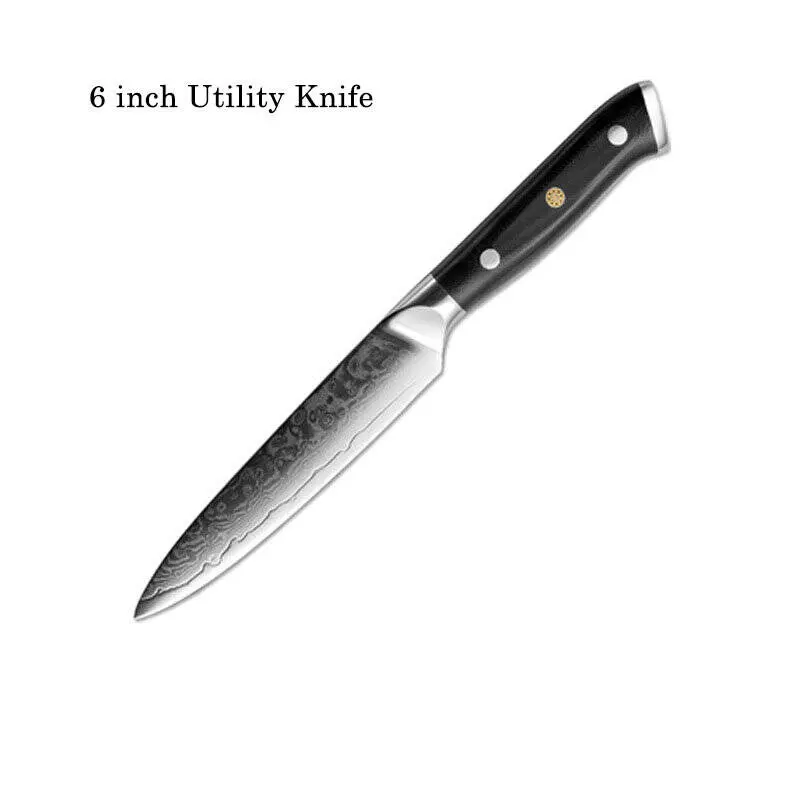 Набор Spetime Damascus 6-Pieces Kitchen Knife Set (6 ножей) (DA05KN6) Black (Черный) Набор Spetime Damascus 6-Pieces Kitchen Knife Set (6 ножей) (DA05KN6) Black (Черный)