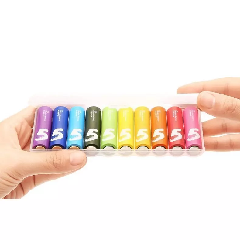 Батарейки Xiaomi ZMI Rainbow Zi5 AA LR06 (10 шт) Color (Цветной) Батарейки Xiaomi ZMI Rainbow Zi5 AA LR06 (10 шт) Color (Цветной)