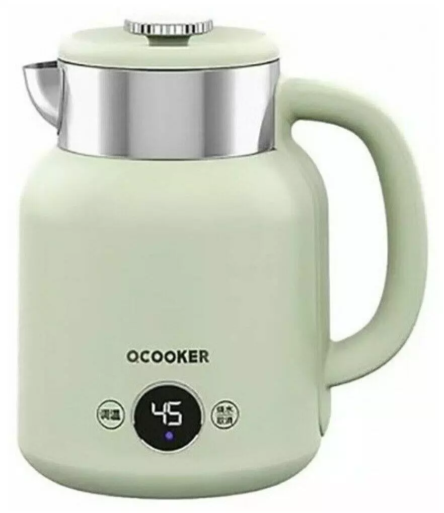 Электрочайник Qcooker Kettle (CR-SH1501) 1.5L 1500W Green (Зеленый) Электрочайник Qcooker Kettle (CR-SH1501) 1.5L 1500W Green (Зеленый)