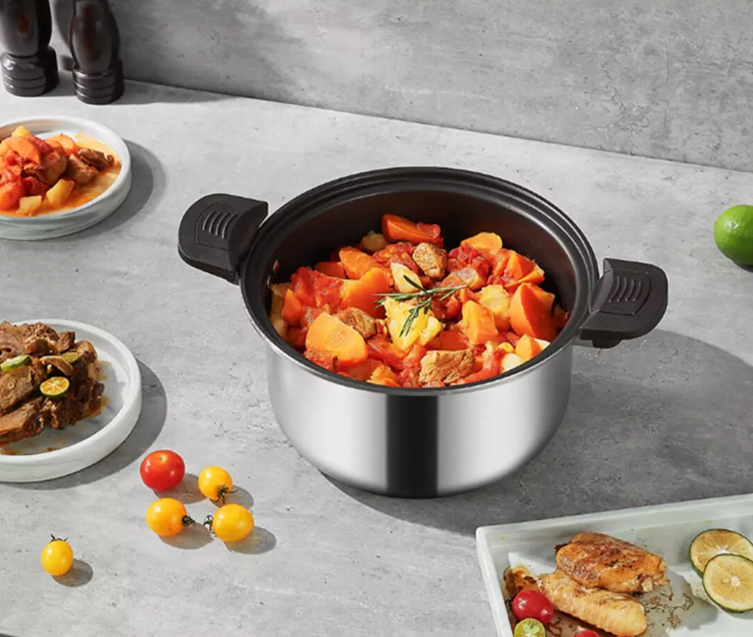 Кастрюля-скороварка Xiaomi Crystal Kitchen Titanium Micro-Pressure Cooking Pot 28cm (JC-WYG01) Silver (Серебристый) Кастрюля-скороварка Xiaomi Crystal Kitchen Titanium Micro-Pressure Cooking Pot 28cm (JC-WYG01) Silver (Серебристый)