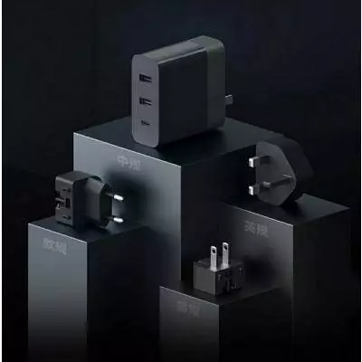 Сетевое зарядное устройство ZMI Fast Charging 65W (2-USB+UCB-C) (HA833) Black (Черный) Сетевое зарядное устройство ZMI Fast Charging 65W (2-USB+UCB-C) (HA833) Black (Черный)