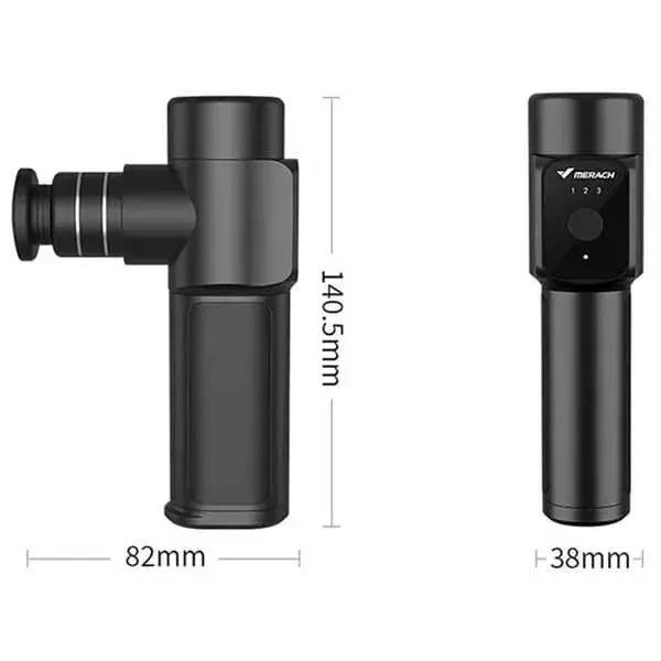 Массажный пистолет Merach Merrick Nano Pocket Massage Gun (MR-1537) Black (Черный)