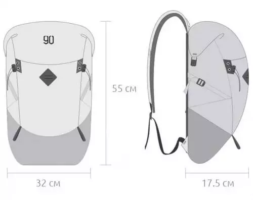 Рюкзак 90 Points Hike Basic Outdoor Backpack Black (Черный) Рюкзак 90 Points Hike Basic Outdoor Backpack Black (Черный)