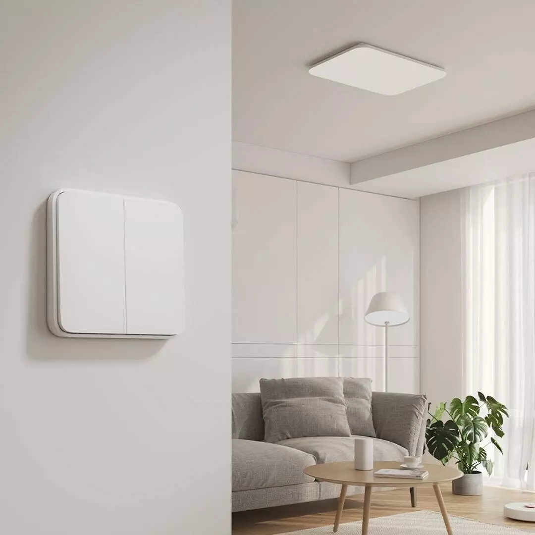 Выключатель двухклавишный Xiaomi Wireless Switch Double Button (XMWXKG01YL) White (Белый)
