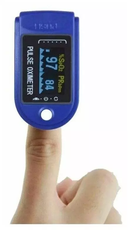 Портативный пульсоксиметр на палец Fingertip Pulse Oximeter LK88