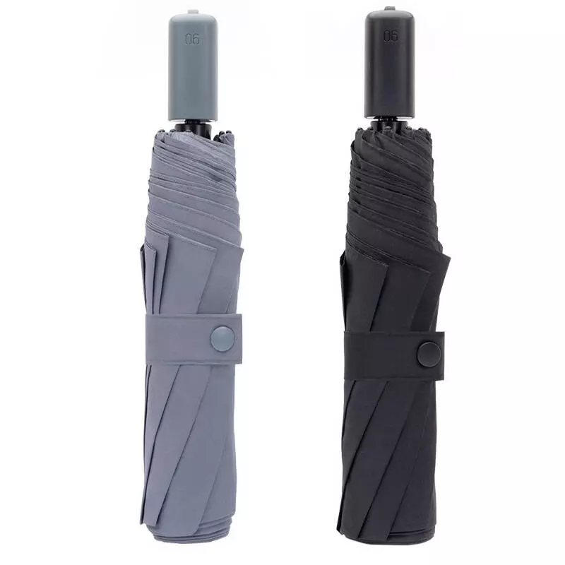 Зонт 90 Points с светодиодным фонариком Automatic Umbrella with LED Flashlight Gray (Серый)