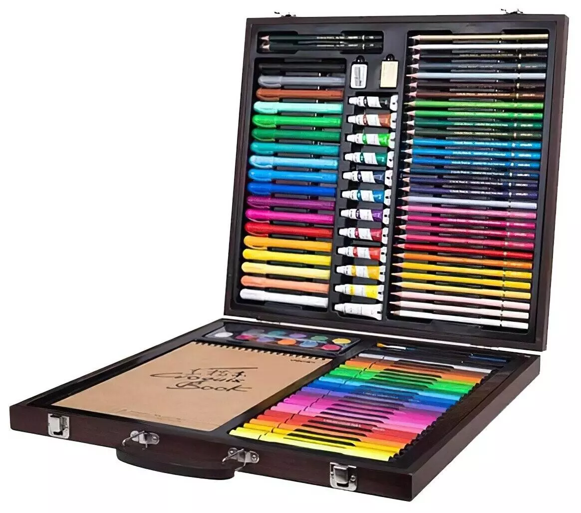 Набор для рисования Xiaomi DELI Painting Set Wooden Box Wood (Дерево)
