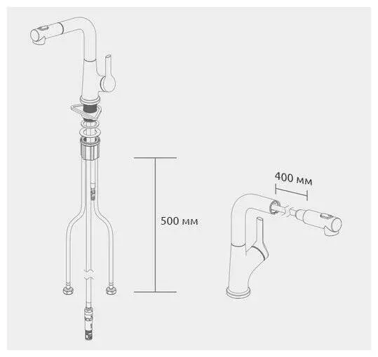 Смеситель с выдвижным изливом Xiaomi Diiib Large White Removable Kitchen Faucet (DXCF005) Silver (Серебристый) Смеситель с выдвижным изливом Xiaomi Diiib Large White Removable Kitchen Faucet (DXCF005) Silver (Серебристый)
