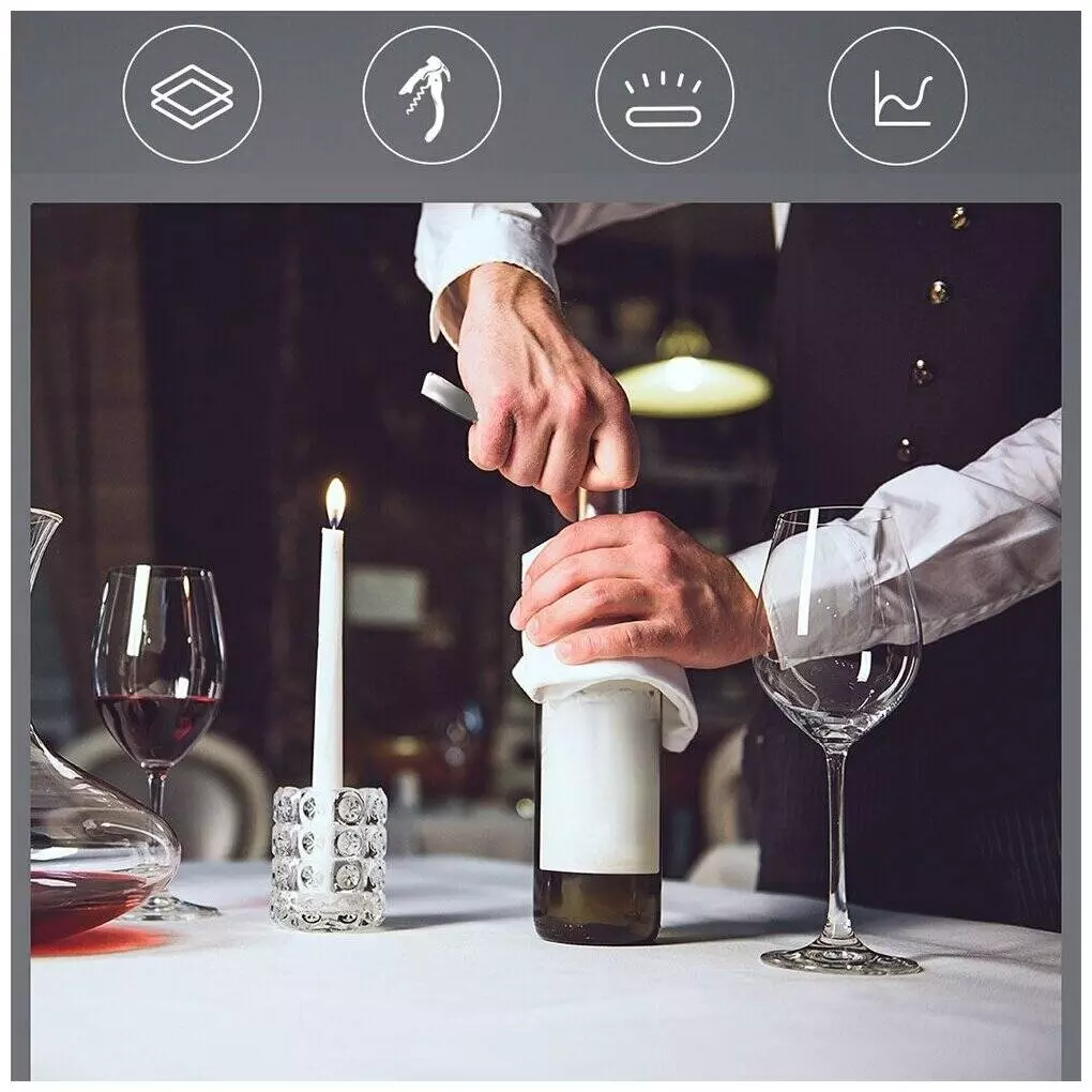 Штопор Circle Joy Stainless Steel Sommelier Wine Opener CJ-KP02 Silver (Серебристый) Штопор Circle Joy Stainless Steel Sommelier Wine Opener CJ-KP02 Silver (Серебристый)