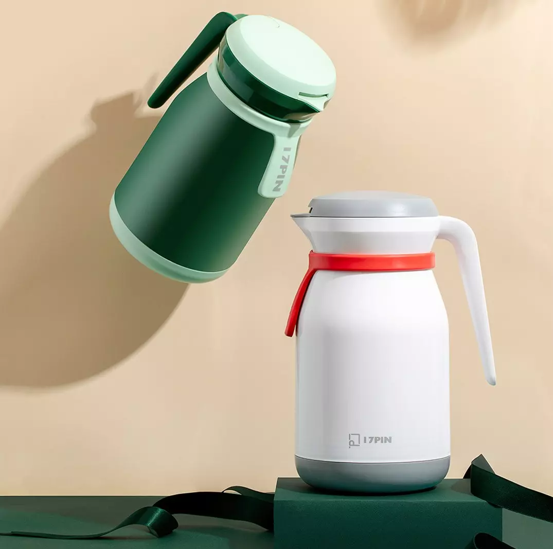 Термос Xiaomi 7PIN Kettle Red Bile Insulation Copper Green (Зеленый) Термос Xiaomi 7PIN Kettle Red Bile Insulation Copper Green (Зеленый)