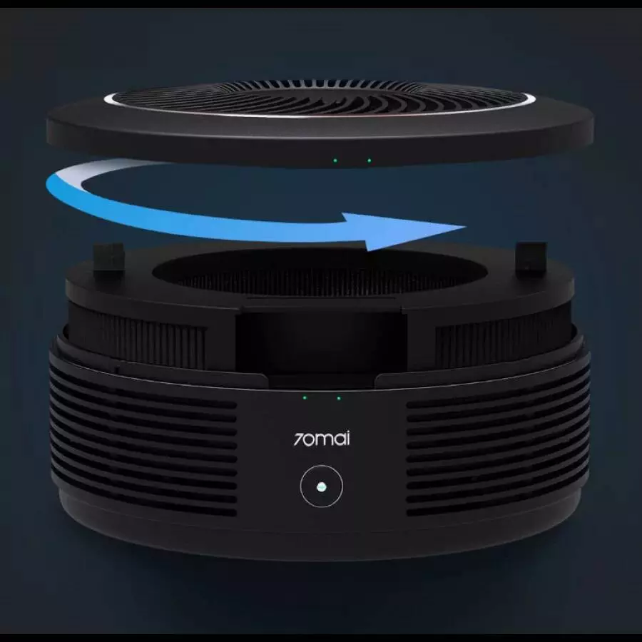 Автомобильный очиститель воздуха Xiaomi 70Mai Car Air Purifier Pro (Midrive AC02) Black (Черный)