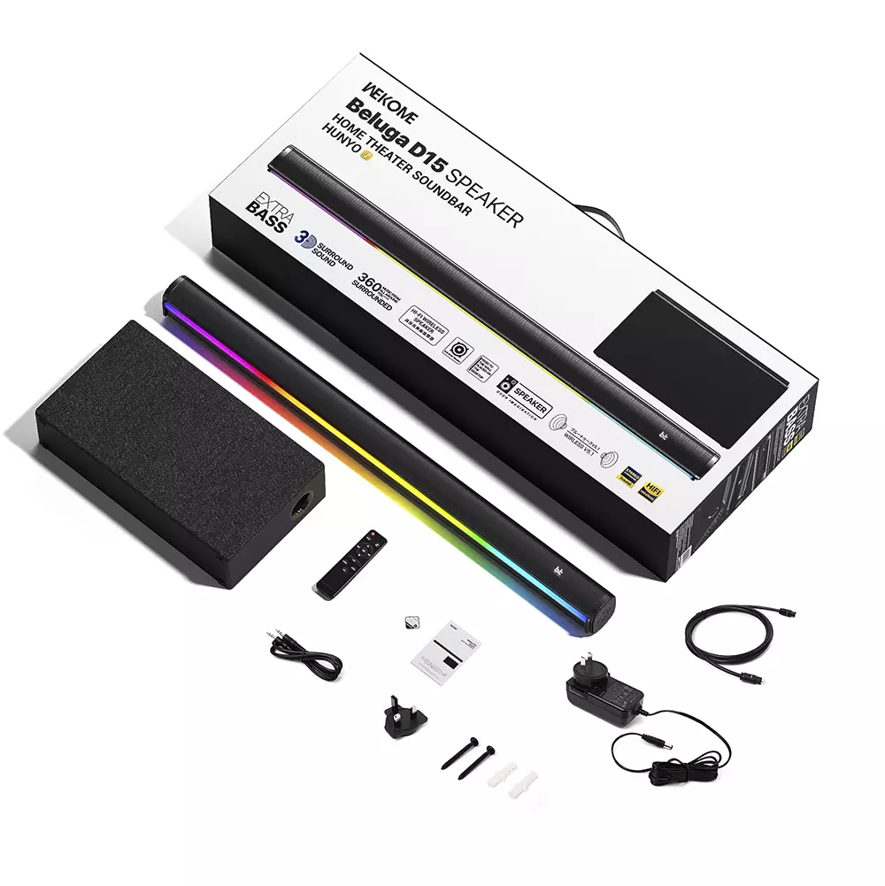 Саундбар WEKOME Beluga D15 Black (Черный)