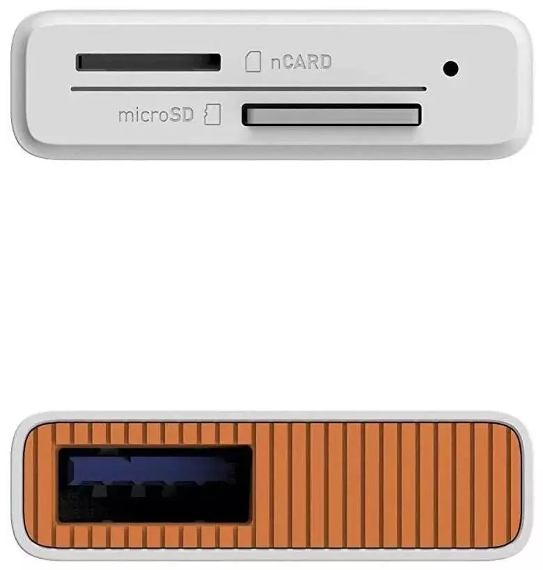 Кардридер Xiaomi Lexar NM 2 в 1, USB 3,1, с разъемом Type C White (Белый)