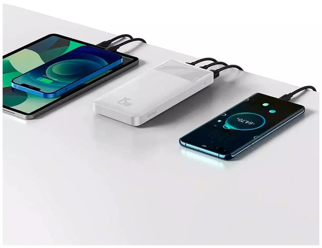 Аккумулятор Baseus Bipow Digital Display Power bank 10000 mAh 15W (PPDML-I02) White (Белый) Аккумулятор Baseus Bipow Digital Display Power bank 10000 mAh 15W (PPDML-I02) White (Белый)