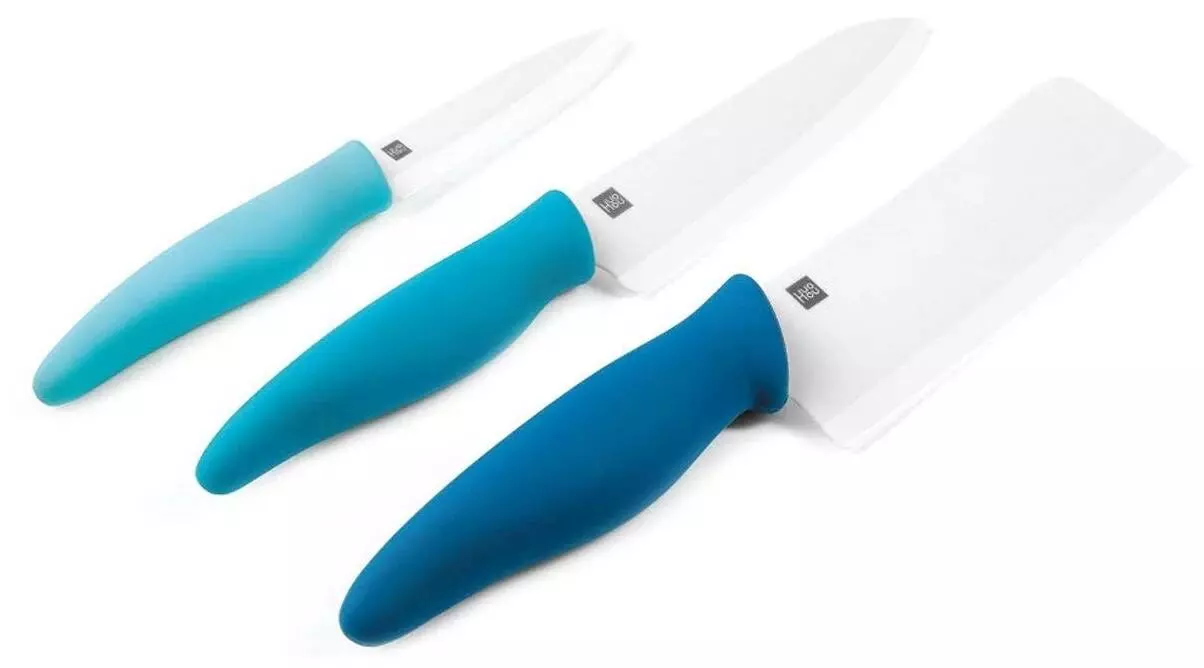 Набор Xiaomi Huohou Ceramic Knife Chopping Block Kit (3 ножа и доска) (HU0020) Blue (Голубой) Набор Xiaomi Huohou Ceramic Knife Chopping Block Kit (3 ножа и доска) (HU0020) Blue (Голубой)