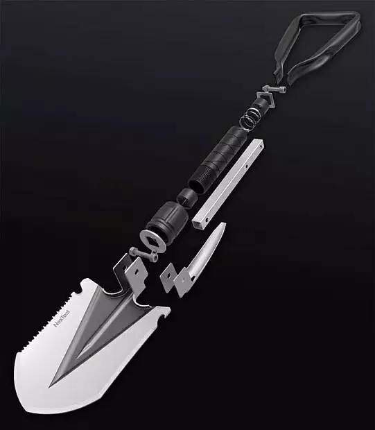 Лопата сапёрная складная NexTool Multifunctional Folding Shovel NE20033 Black (Черный) Лопата сапёрная складная NexTool Multifunctional Folding Shovel NE20033 Black (Черный)
