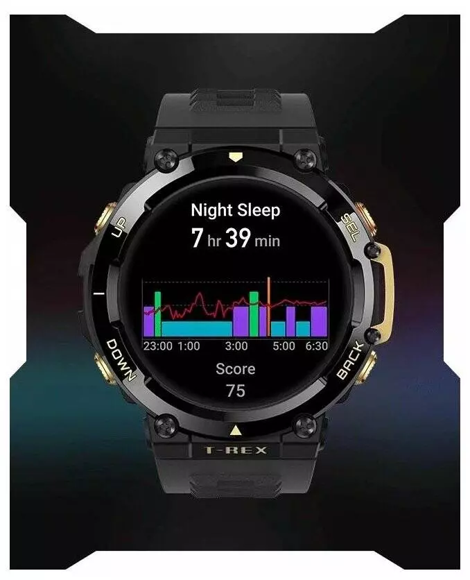 Умные часы Amazfit T-Rex 2 Astro Black-Gold (Черно-золотые)