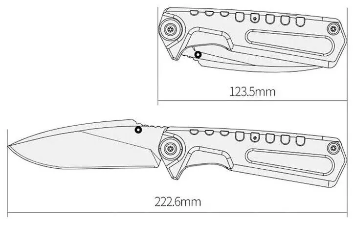 Мультитул NexTool Multi Functional Knife (3 функции) (NE20021) Black (Черный)