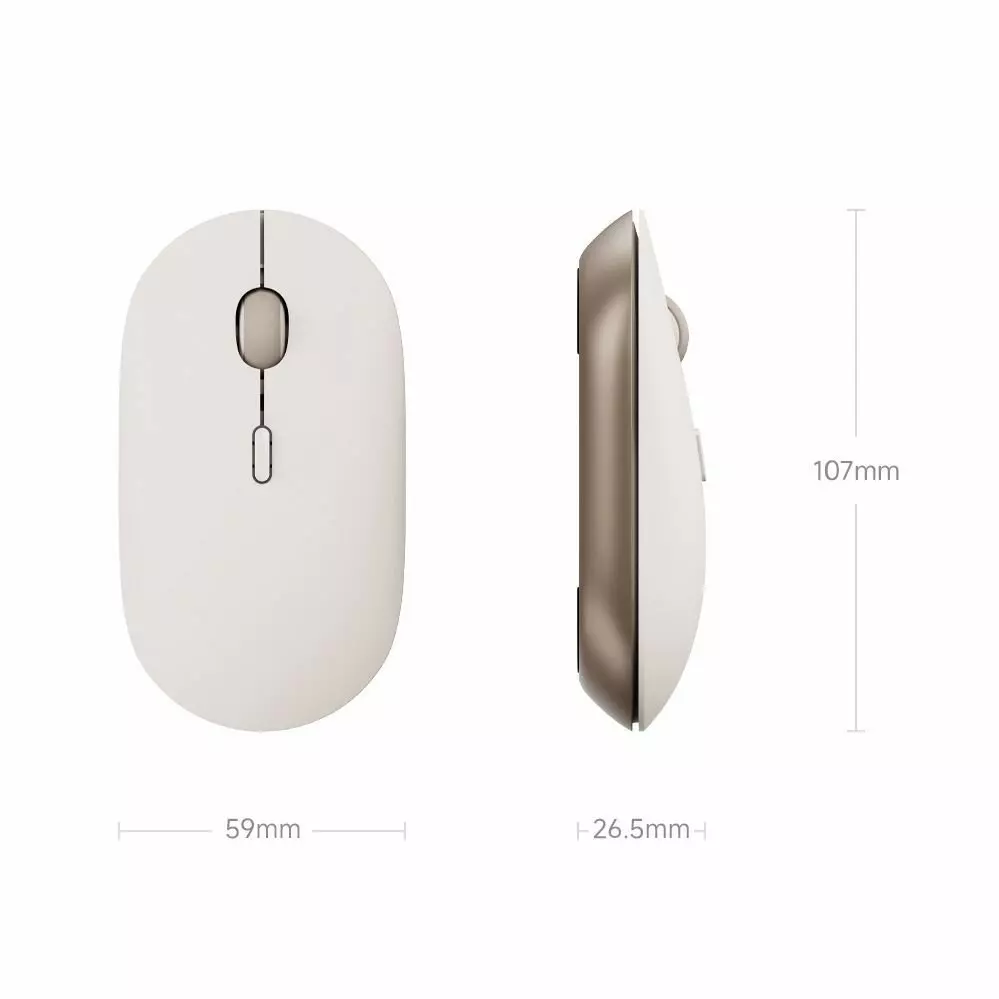Мышь беспроводная Xiaomi Portable Mouse 3 (XMBXSB01YM) Beige (Бежевый) Мышь беспроводная Xiaomi Portable Mouse 3 (XMBXSB01YM) Beige (Бежевый)