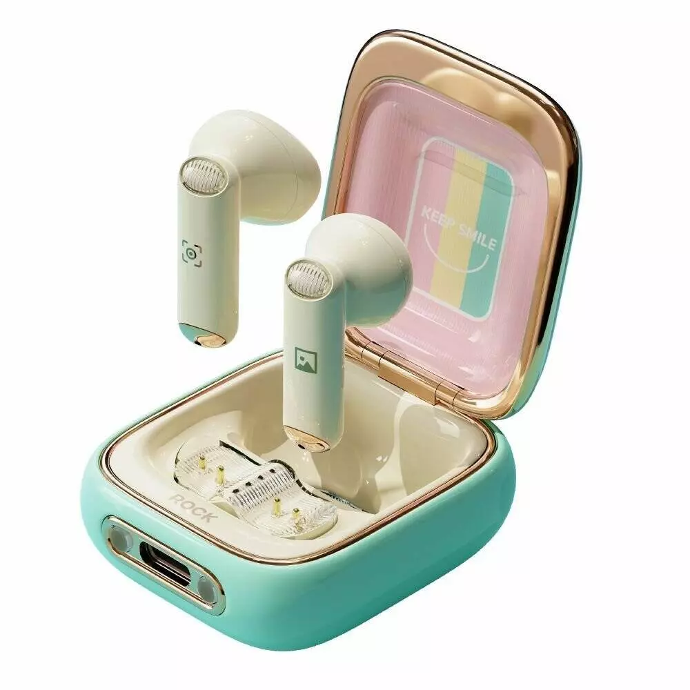 Беспроводные наушники Xiaomi Rock Retro Style TWS Earphone Camera Beige (Бежевый) Беспроводные наушники Xiaomi Rock Retro Style TWS Earphone Camera Beige (Бежевый)