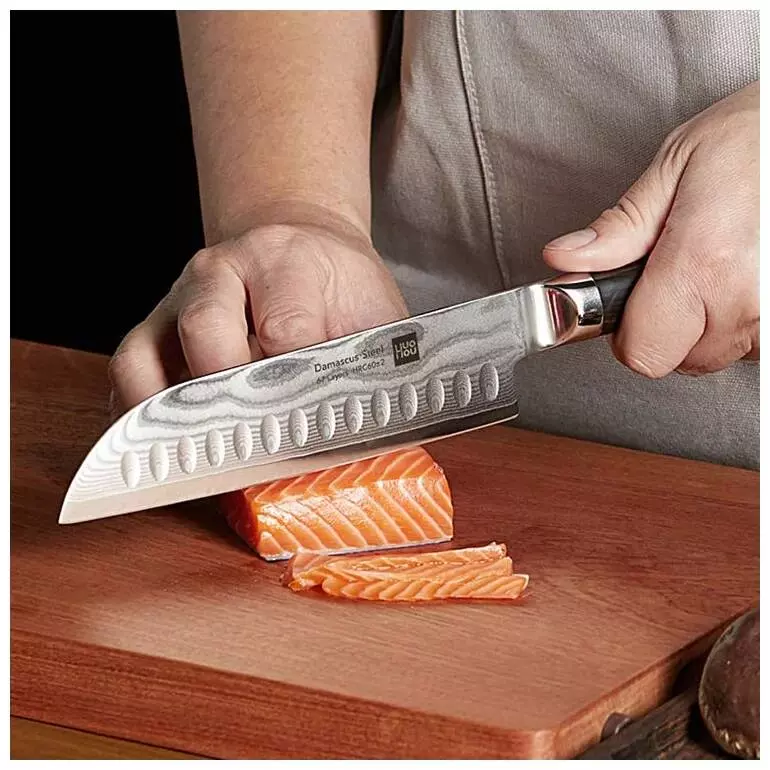 Набор ножей из дамасской стали Huo Hou Set of 5 Damascus Knife Sets (4 ножа с подставкой) (HU0073) Black (Черный) Набор ножей из дамасской стали Huo Hou Set of 5 Damascus Knife Sets (4 ножа с подставкой) (HU0073) Black (Черный)